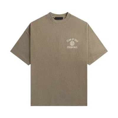 Pre-owned Essentials Fear Of God  Jersey Crewneck Tee 'heather Grey' | Men's Size S