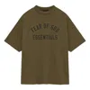 Essentials Fear Of God  Jersey Crewneck Tee 'olive'