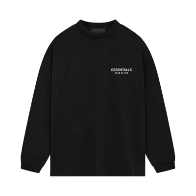Pre-owned Essentials Fear Of God  Jersey Long-sleeve T-shirt 'black' | Men's Size Xl
