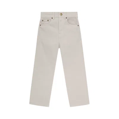 Pre-owned Essentials Fear Of God  Kids 5 Pocket Jean 'silver Cloud' | Grey | Kid's Size 6