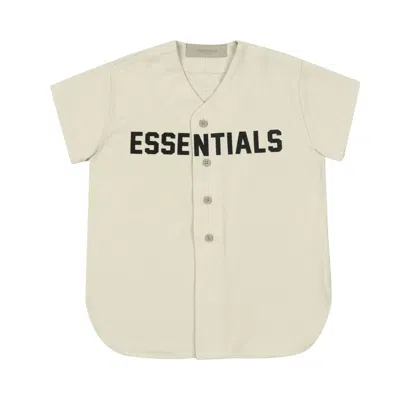 Pre-owned Essentials Fear Of God  Kids Baseball Jersey 'wheat' | Cream | Kid's Size 10
