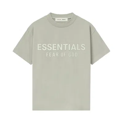 Pre-owned Essentials Fear Of God  Kids Classic Crew Neck T-shirt 'abbey Stone' | Grey | Kid's Size 10