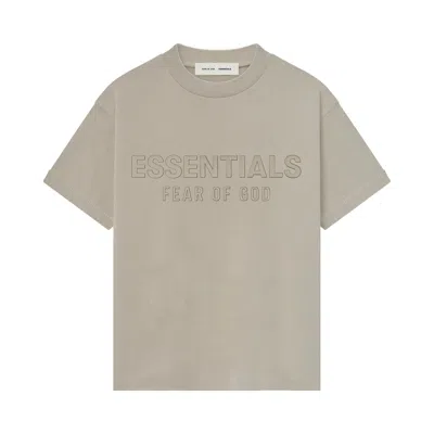 Pre-owned Essentials Fear Of God  Kids Classic Crewneck T-shirt 'timber' | Tan | Kid's Size 12