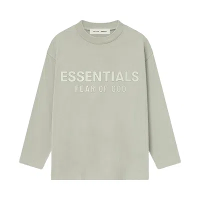 Pre-owned Essentials Fear Of God  Kids Classic Long-sleeve T-shirt 'abbey Stone' | Grey | Kid's Size -6.5