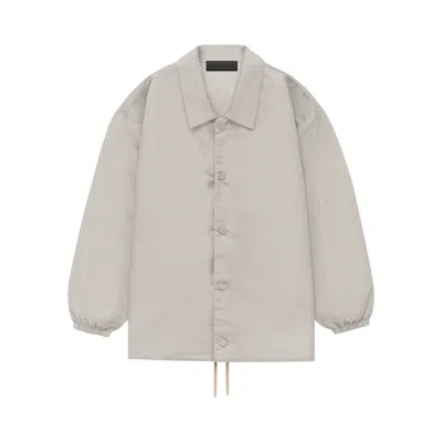 Pre-owned Essentials Fear Of God  Kids Coaches Jacket 'silver Cloud' | Grey | Kid's Size 12