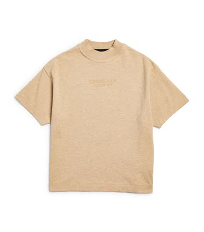 Essentials Fear Of God  Kids Cotton Logo T-shirt (2-16 Years) In Yellow