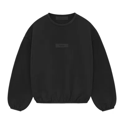 Pre-owned Essentials Fear Of God  Kids Crewneck 'black' | Kid's Size 12