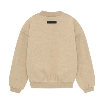Pre-owned Essentials Fear Of God  Kids Crewneck 'gold Heather' | Tan | Kid's Size 10