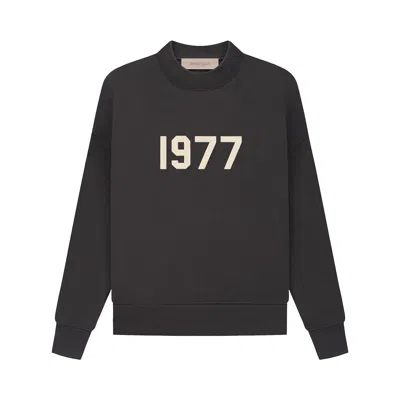 Pre-owned Essentials Fear Of God  Kids Crewneck 'iron' | Black | Kid's Size 8