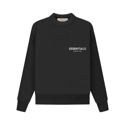 Pre-owned Essentials Fear Of God  Kids Crewneck 'stretch Limo' | Black | Kid's Size 14.5