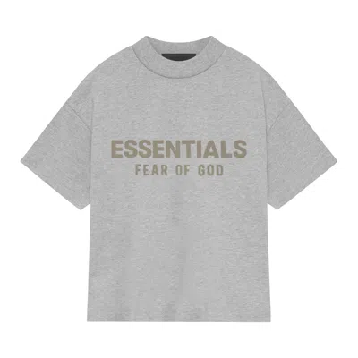 Pre-owned Essentials Fear Of God  Kids Crewneck T-shirt 'light Heather Grey' | Kid's Size 8