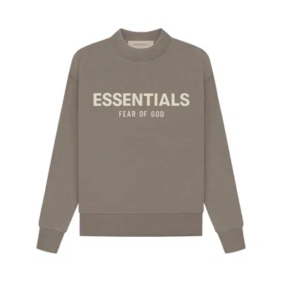 Pre-owned Essentials Fear Of God  Kids  Crewneck 'desert Taupe' | Copper | Kid's Size -6.5
