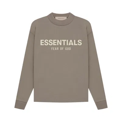 Pre-owned Essentials Fear Of God  Kids  Long-sleeve Tee 'desert Taupe' | Copper | Kid's Size 14.5