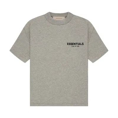 Pre-owned Essentials Fear Of God  Kids  Tee 'dark Oatmeal' | Grey | Kid's Size 14.5