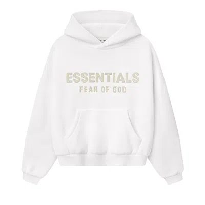 Pre-owned Essentials Fear Of God  Kids Fleece Hoodie 'cloud White' | Kid's Size 8