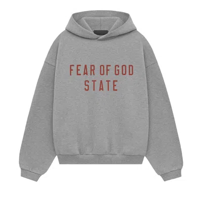 Pre-owned Essentials Fear Of God  Kids Fleece Hoodie 'dark Heather' | Grey | Kid's Size 10