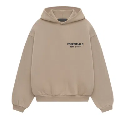 Pre-owned Essentials Fear Of God  Kids Fleece Hoodie 'desert Sand' | Tan | Kid's Size -6.5