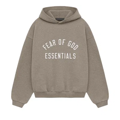 Pre-owned Essentials Fear Of God  Kids Fleece Hoodie 'heather Grey' | Kid's Size 14.5