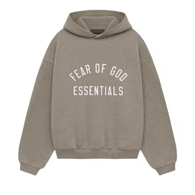 Pre-owned Essentials Fear Of God  Kids Fleece Hoodie 'heather Grey' | Kid's Size -6.5
