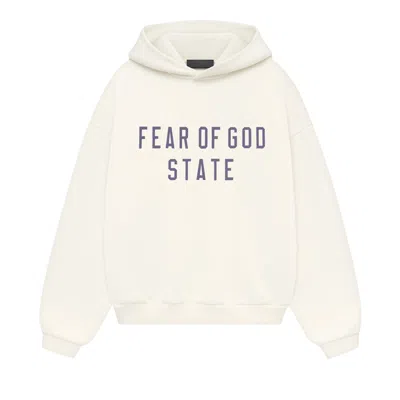 Pre-owned Essentials Fear Of God  Kids Fleece Hoodie 'shell' | Cream | Kid's Size 10