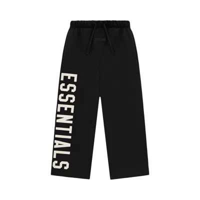 Pre-owned Essentials Fear Of God  Kids Fleece Relaxed Sweatpant 'black' | Kid's Size 8