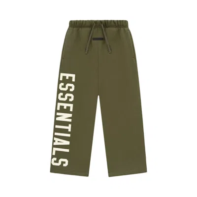 Pre-owned Essentials Fear Of God  Kids Fleece Relaxed Sweatpant 'military' | Green | Kid's Size -4.5