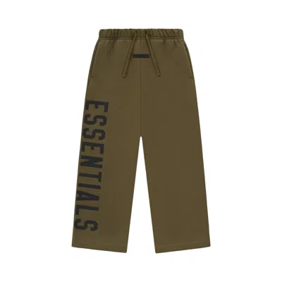 Pre-owned Essentials Fear Of God  Kids Fleece Relaxed Sweatpant 'olive' | Green | Kid's Size 14.5