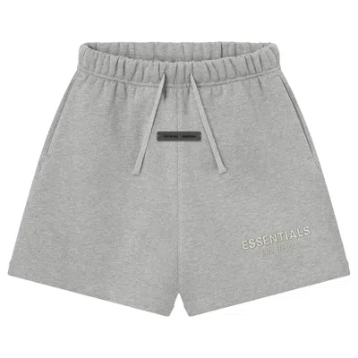Pre-owned Essentials Fear Of God  Kids Fleece Soccer Short 'cloud White' | Kid's Size -4.5