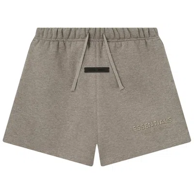 Pre-owned Essentials Fear Of God  Kids Fleece Soccer Short 'homestead Heather' | Grey | Kid's Size 8