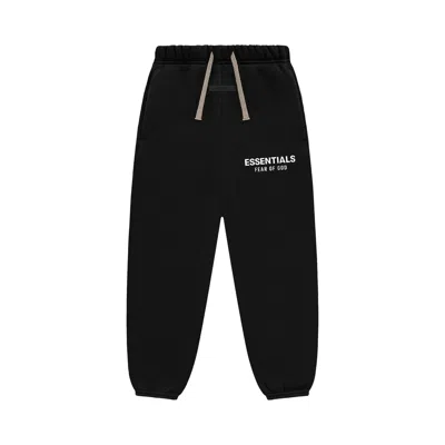 Pre-owned Essentials Fear Of God  Kids Fleece Sweatpant 'black' | Kid's Size 8