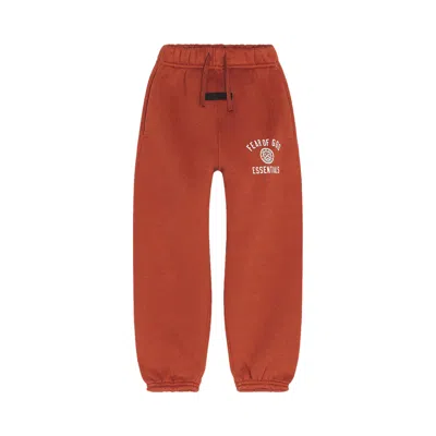 Pre-owned Essentials Fear Of God  Kids Fleece Sweatpant 'crimson' | Red | Kid's Size 10