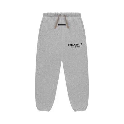 Pre-owned Essentials Fear Of God  Kids Fleece Sweatpant 'light Heather Grey' | Kid's Size 8