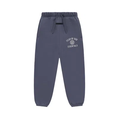 Pre-owned Essentials Fear Of God  Kids Fleece Sweatpant 'marine' | Blue | Kid's Size 10