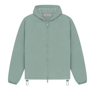 Pre-owned Essentials Fear Of God  Kids Full Zip Jacket 'sycamore' | Green | Kid's Size -4.5