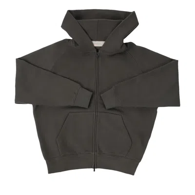 Pre-owned Essentials Fear Of God  Kids Fullzip Hoodie 'off Black' | Kid's Size 10