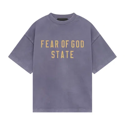 Pre-owned Essentials Fear Of God  Kids Heavy Crewneck Tee 'lavender' | Purple | Kid's Size 8