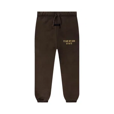 Pre-owned Essentials Fear Of God  Kids Heavy Fleece Essential Sweatpant 'brown' | Kid's Size 12