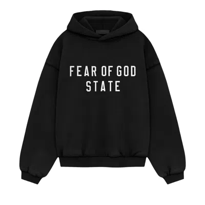 Pre-owned Essentials Fear Of God  Kids Heavy Fleece Hoodie 'black' | Kid's Size -6.5