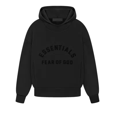 Pre-owned Essentials Fear Of God  Kids Hoodie 'jet Black' | Kid's Size -6.5