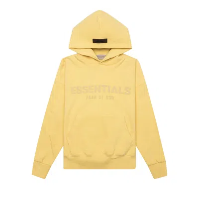 Pre-owned Essentials Fear Of God  Kids Hoodie 'light Tuscan' | Yellow | Kid's Size -6.5