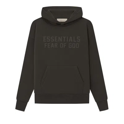 Pre-owned Essentials Fear Of God  Kids Hoodie 'off Black' | Kid's Size -4.5