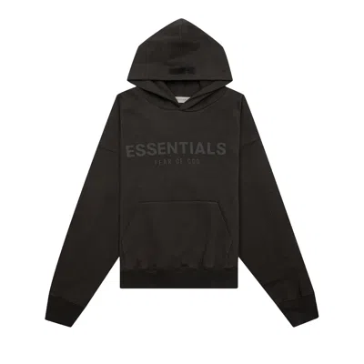 Pre-owned Essentials Fear Of God  Kids Hoodie 'off Black' | Kid's Size 8