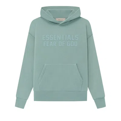 Pre-owned Essentials Fear Of God  Kids Hoodie 'sycamore' | Green | Kid's Size 10