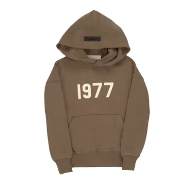 Pre-owned Essentials Fear Of God  Kids Hoodie 'wood' | Brown | Kid's Size 8