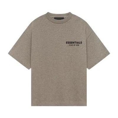 Pre-owned Essentials Fear Of God  Kids Jersey Crewneck Tee 'heather Grey' | Kid's Size 14.5