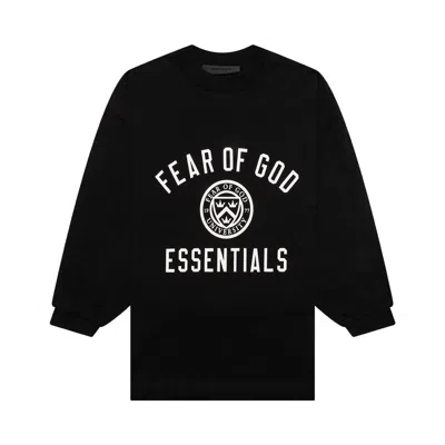 Pre-owned Essentials Fear Of God  Kids Jersey Long-sleeve Tee 'black' | Kid's Size 10