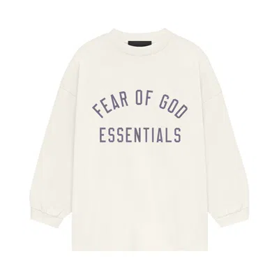 Pre-owned Essentials Fear Of God  Kids Jersey Long-sleeve Tee 'shell' | Cream | Kid's Size 10