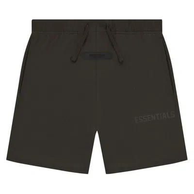 Pre-owned Essentials Fear Of God  Kids Jersey Short 'off Black' | Kid's Size -6.5