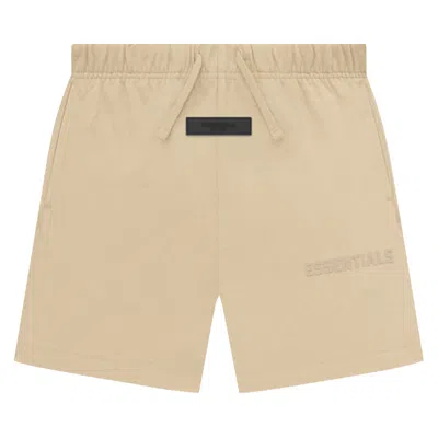 Pre-owned Essentials Fear Of God  Kids Jersey Short 'sand' | Tan | Kid's Size 14.5