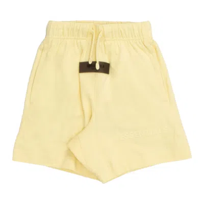 Pre-owned Essentials Fear Of God  Kids Jersey Shorts 'canary' | Yellow | Kid's Size 14.5